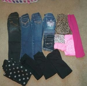 4/5t jeans, shorts, yoga pants, tights.